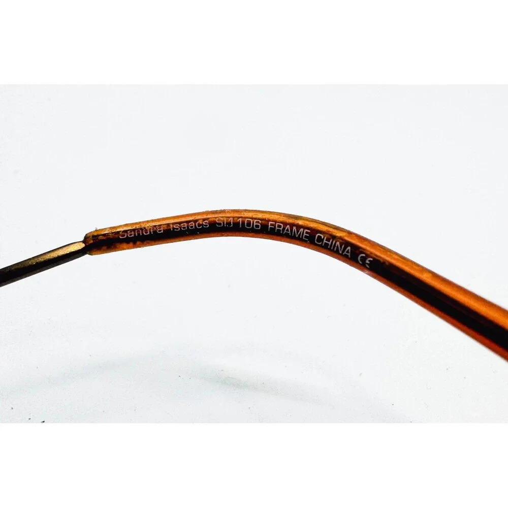 Unbranded Eyeglasses Frames Womens Brown Semi Rimless Chain Link 48-18-135